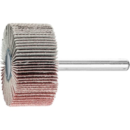 Pferd 1-1/2" x 1" Mounted Flap Wheel - 1/4" Shank - Aluminum Oxide - 120 Grit 45234